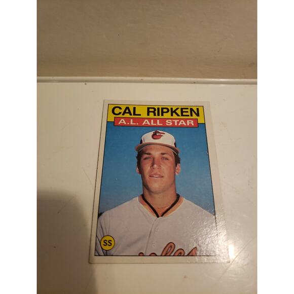 Cal Ripken Jr 1986 Topps #715 - Baltimore Orioles - A.L. All Star Baseball Card - Picture 1 of 4